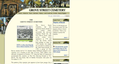 Desktop Screenshot of grovestreetcemetery.org