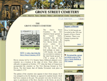 Tablet Screenshot of grovestreetcemetery.org